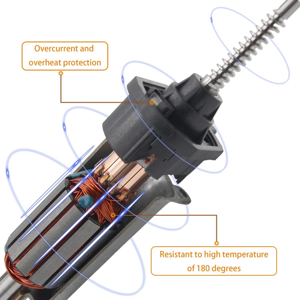 HXHAUTO 2 pins Front Left Driver Side Power Window Motor Compatible with...