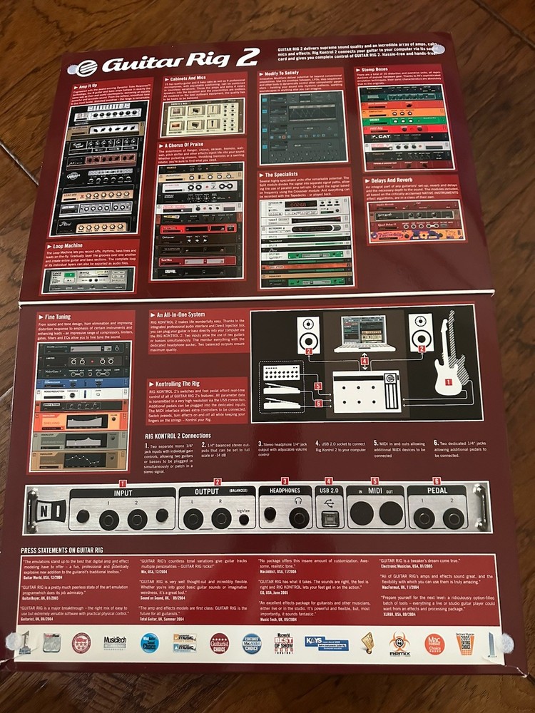 GUITAR RIG 2 Native Instruments New In Box