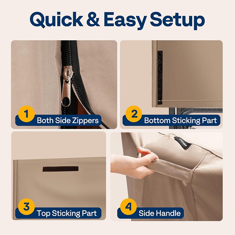 4FT Outdoor Firewood Rack with Cover Heavy Duty Firewood Holder 48''x13.8''x48''