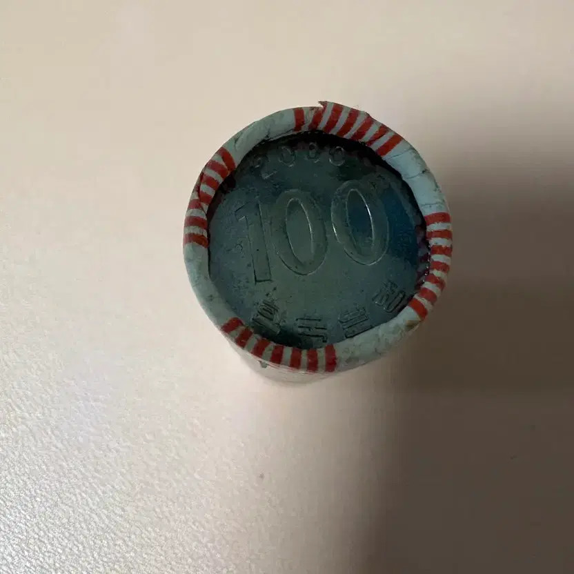 2000 Postal Service 100 Won Coin Roll (5,000 Won) Official