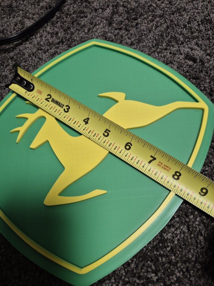 john deere 3d printed emblem