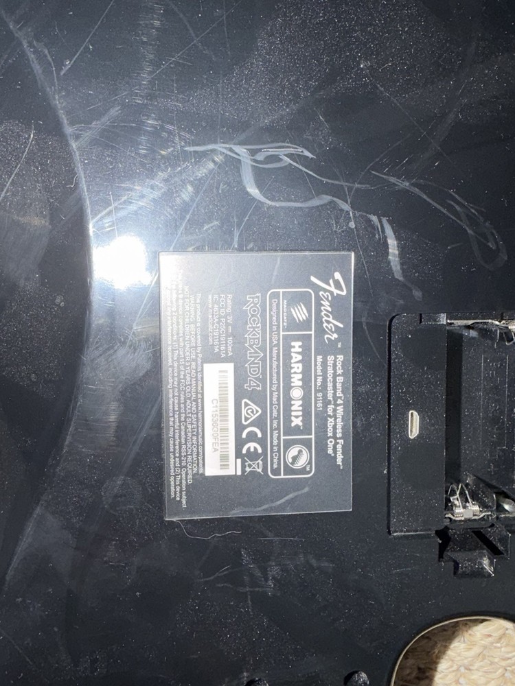 Fender Rock Band 4 Wireless Stratocaster Guitars, Drum Set, Microphone Bundle