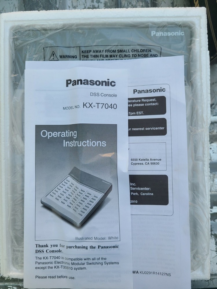 Panasonic kx-t7040 DSS Console Switching System