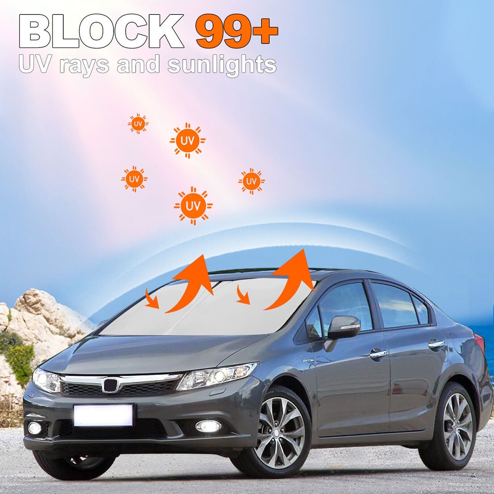 Front Windshield Sun Shade For Honda Civic 2006-2011 Sun UV Rays Block Protector