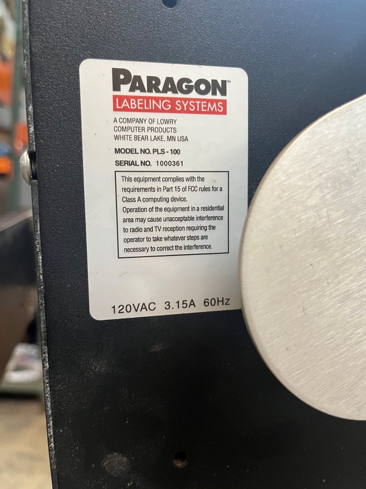 PLS-100 Labeler and Infeed