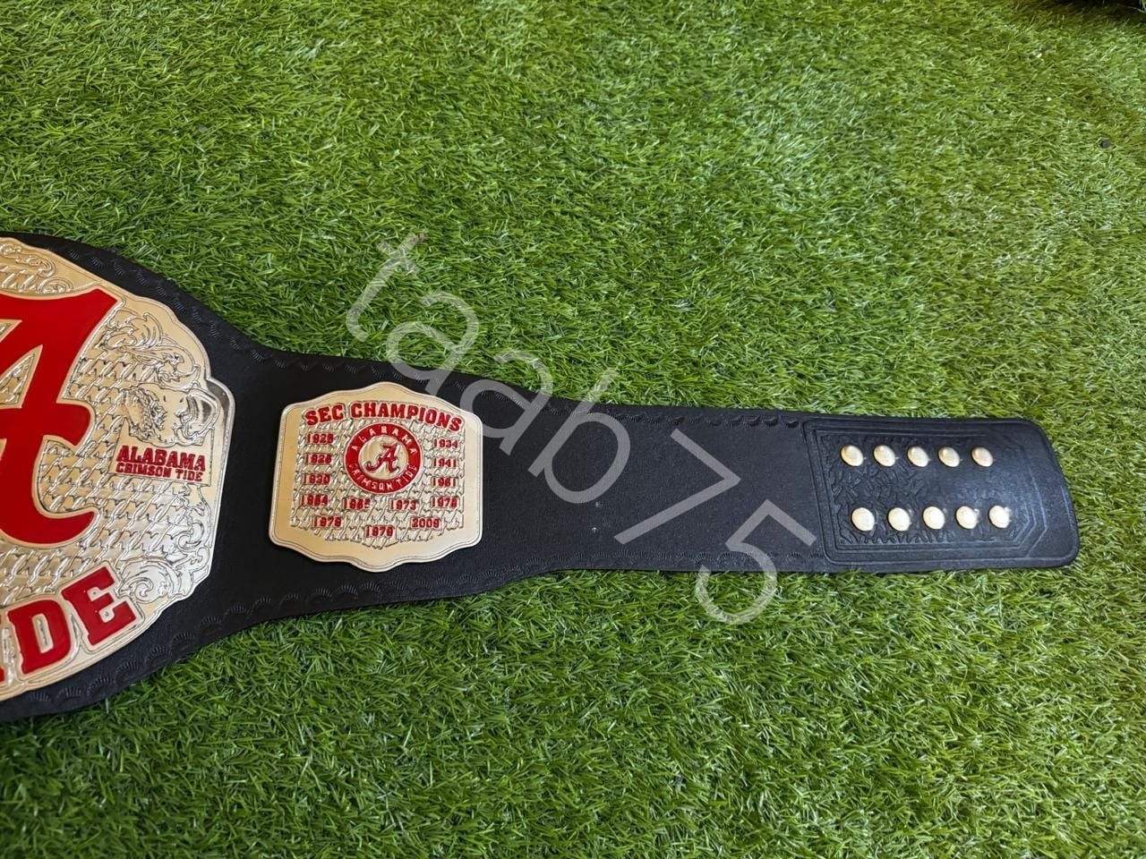 New Alabama Roll Tide Legacy Title Championship Belt Adult Size 2mm Brass