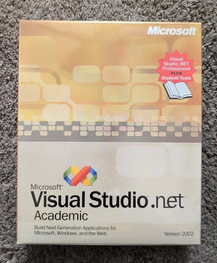 Microsoft Visual Studio .NET 2002 Professional Edition- Factory SEALED NEW