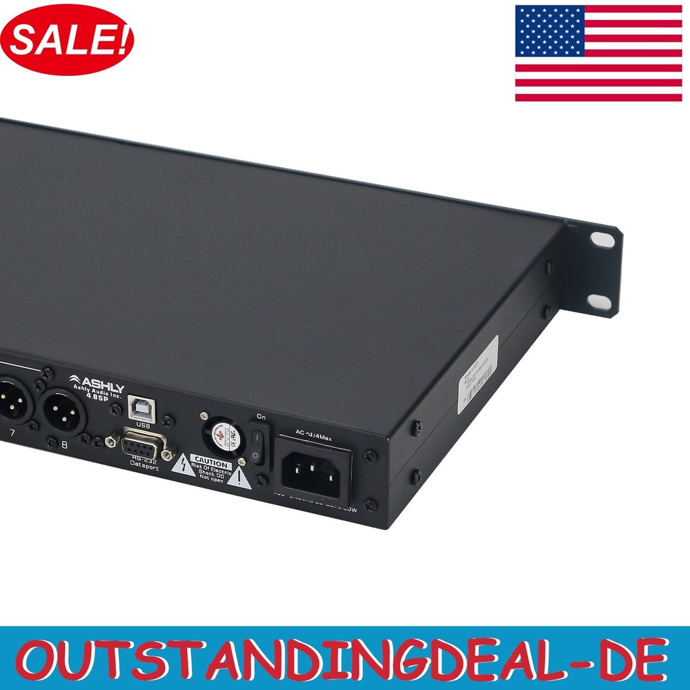 4.8SP Digital DSP Audio Processor 4 Input 8 Output Professional Sound System USA