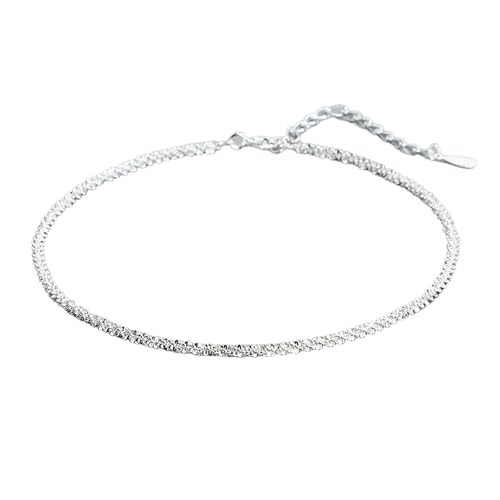 Silver Link Bracelet, Adjustable Chain Bracelets, Large, 1