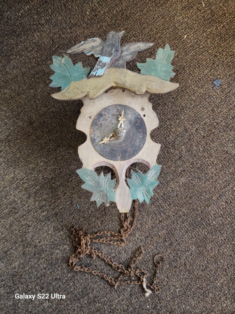 Vintage Wood Mini Cuckoo Clock