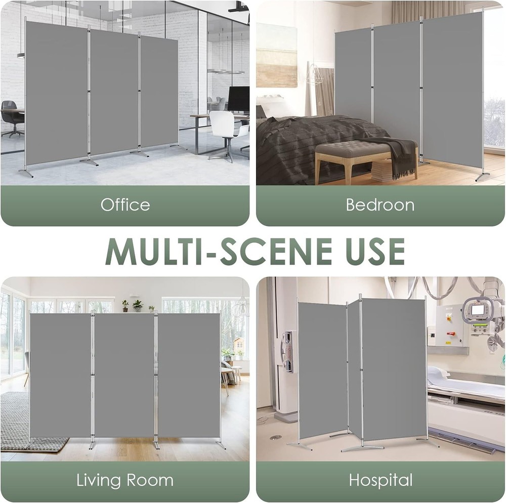 Lightweight 3-Panel Folding Room Divider: Durable and Stylish Privacy Screen
