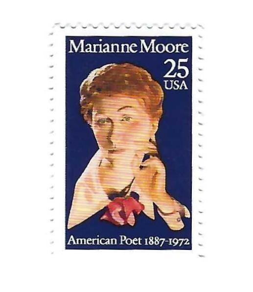 STAMP US SCOTT 2449 "Marianne Moore" 25 CENT 1990 MNH