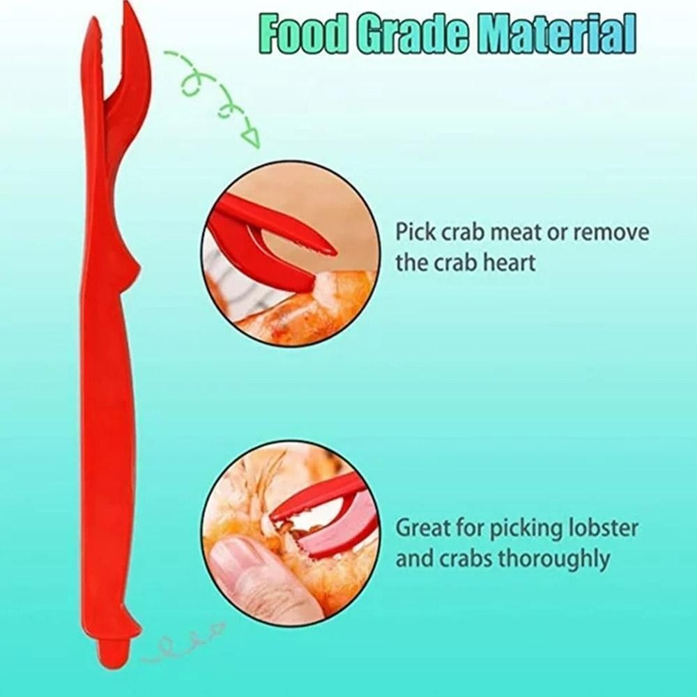 3pcs Seafood Tools Crab Crackers Nut Cracker Forks Q1J1 P5F-.HOT Shellfish -