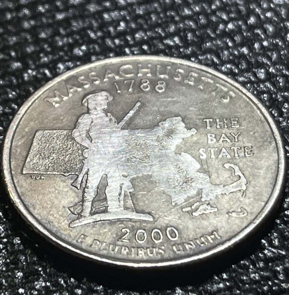 Missing 2000 Massachusetts State Quarter Grease Strike Error🔥 MISSING MINUTEMAN