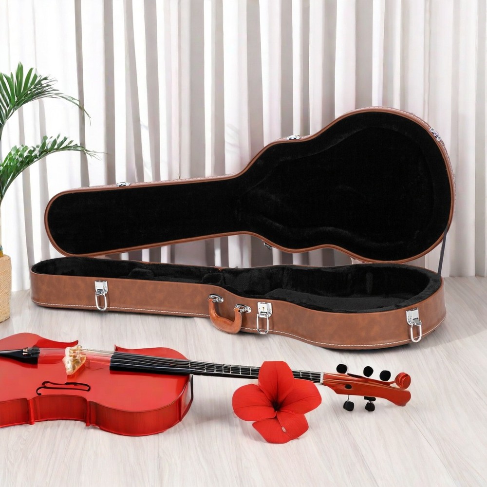 LP Electric Guitar Hardshell Case - Brown, Bulge Surface & Microgroove, US