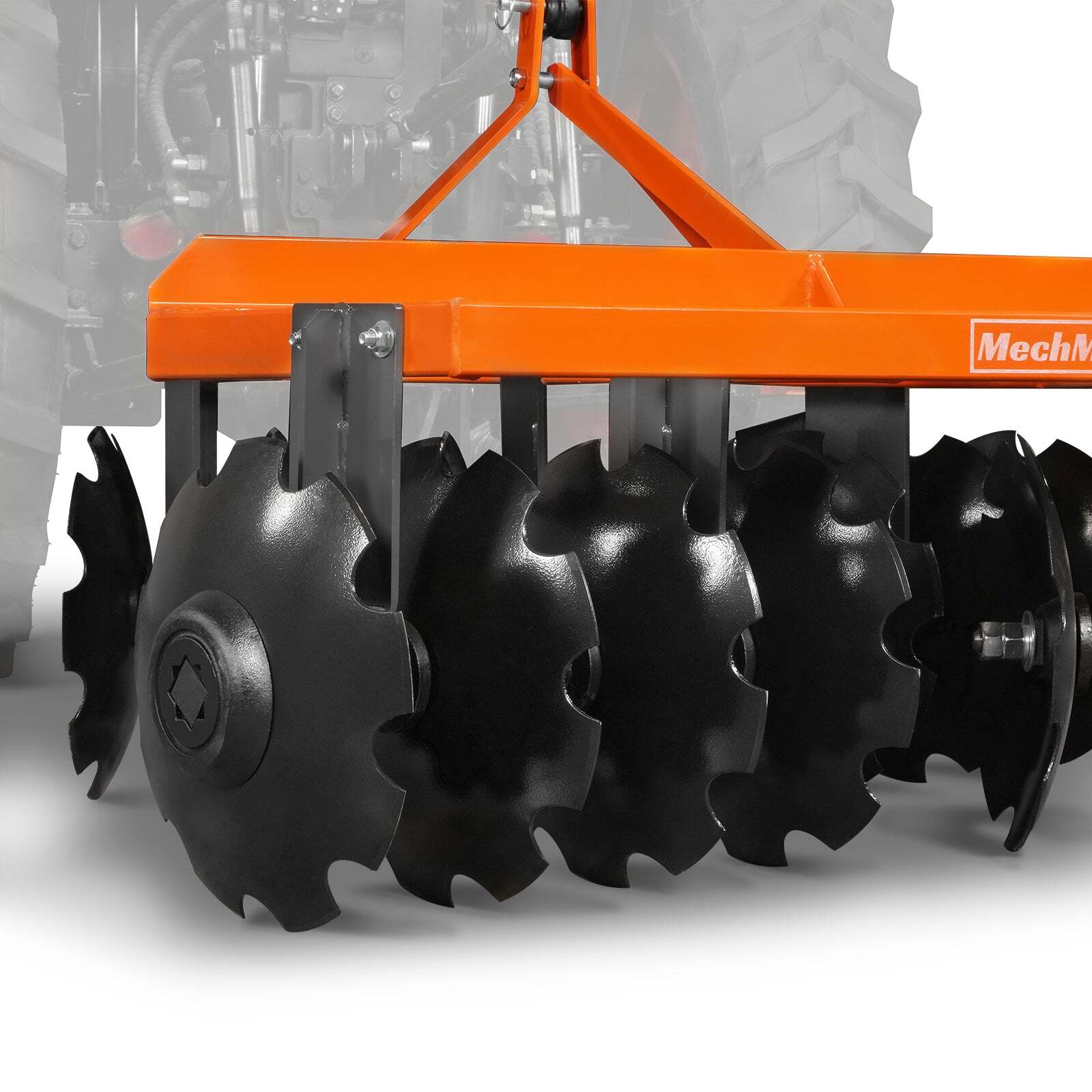 MechMaxx 3 Point Hitch 60" Notched Disc Harrow Plow Tractor Attachments, DH60