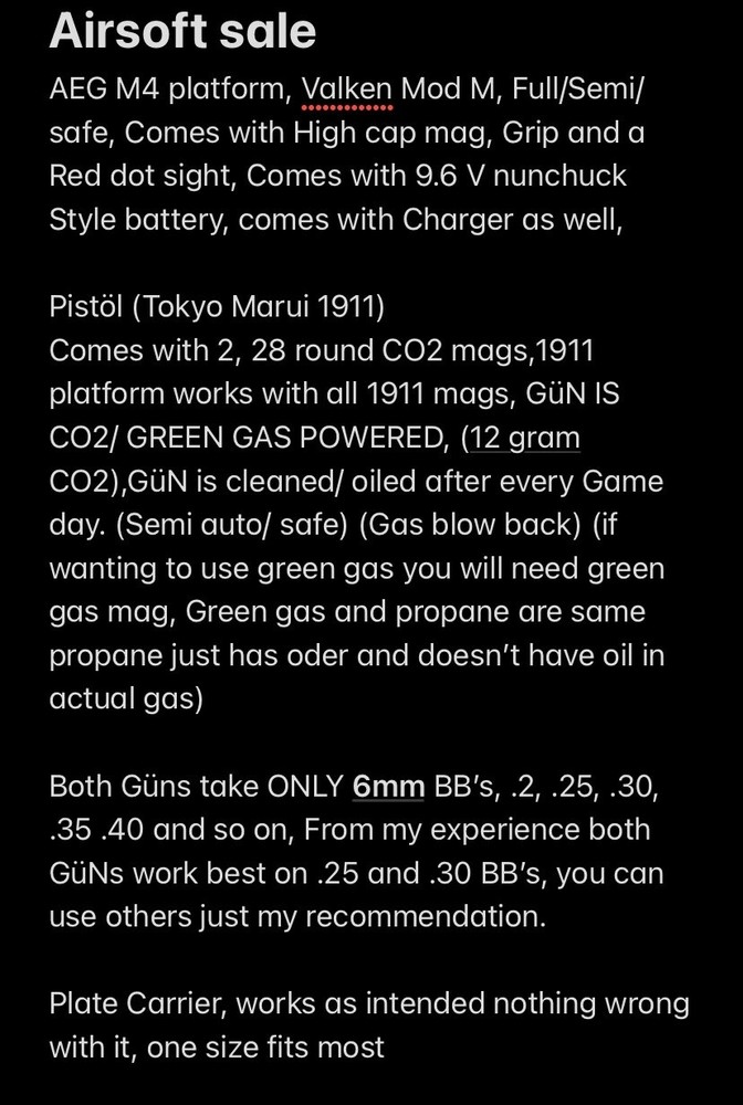 Airsoft Gun / Gear Bundle