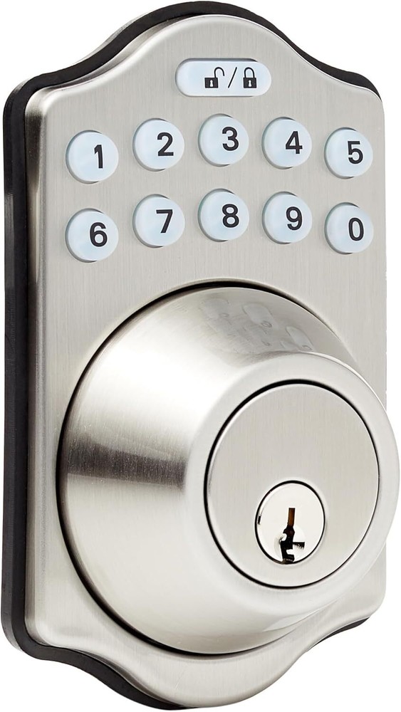 Electronic keypad deadbolt door lock with touch control keyless entry 1 pc.