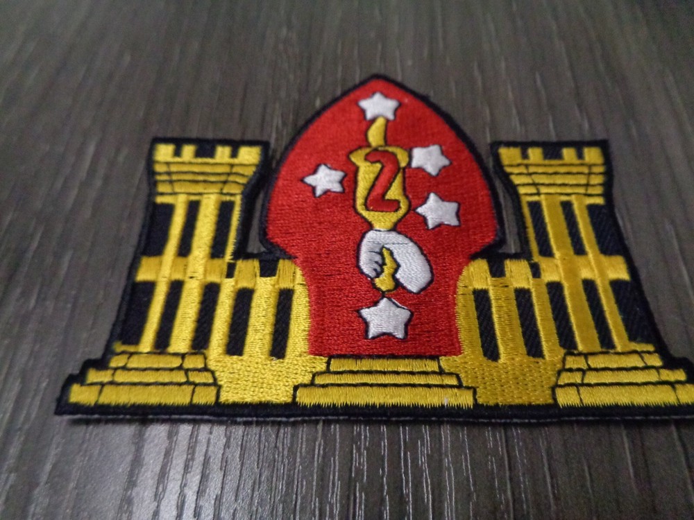 US MARINE 2ND  ENGINEER BRIGADE PATCH USMC LARGE  3.5 INCH