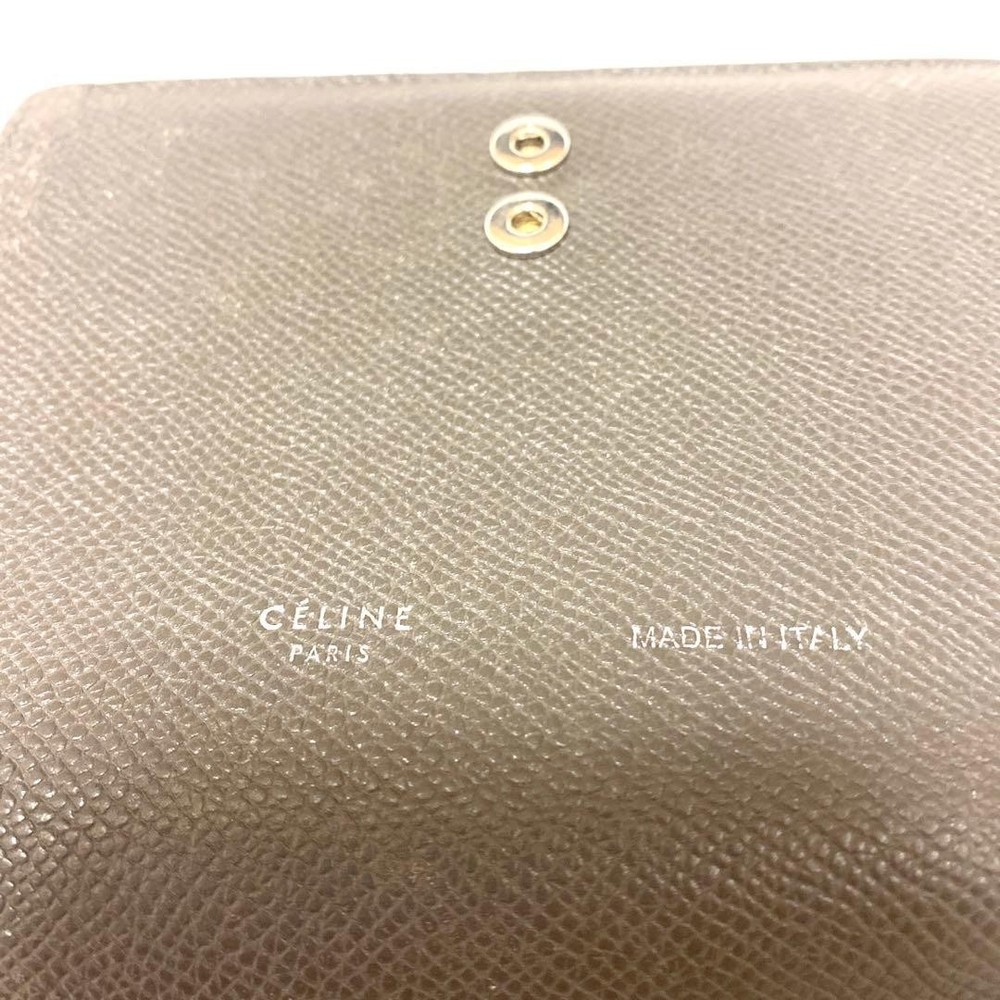 Very Celine Foldable Wallet Leather From Japan