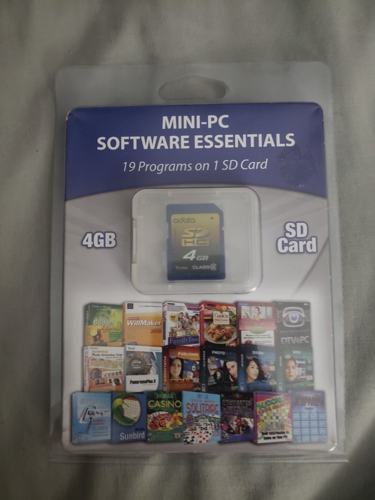Mini-PC Software Essentials II - 19 Programs on 1 USB Drive New 4 GB
