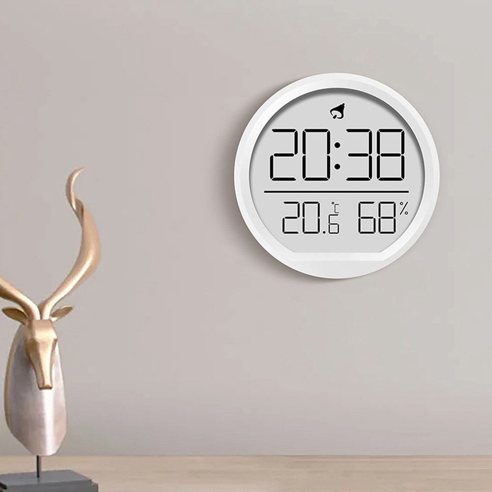 Digital Alarm Clock Tabletop Clock with Temperature & Humidity Display