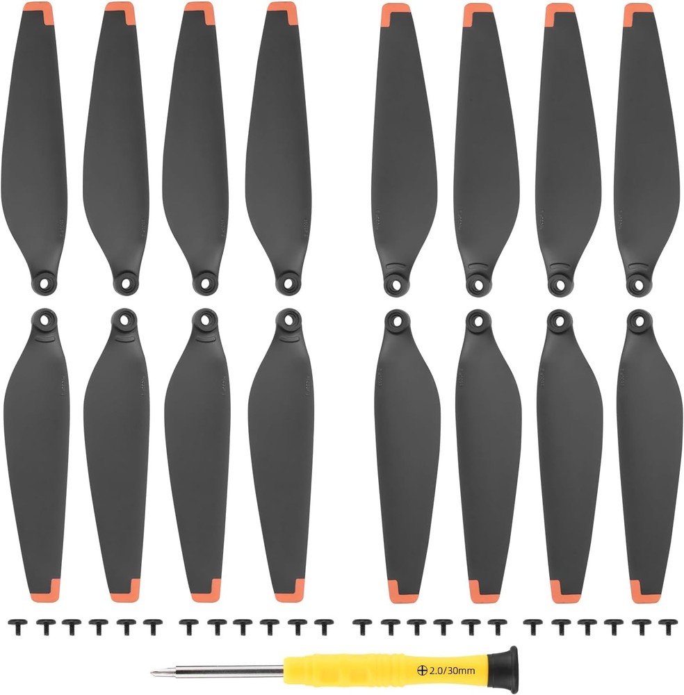 16Pcs Mini 4 Pro/Mini 3 Pro Propellers,For DJI 4 3 Black