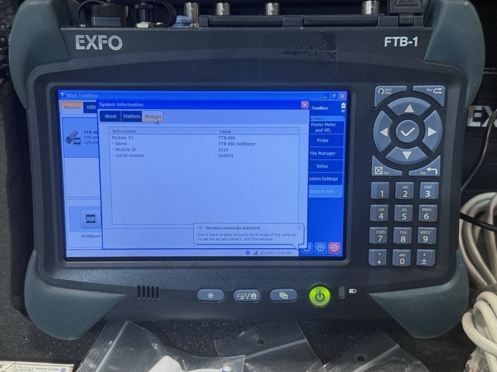 EXFO FTB‑1 Module + FTB‑880 NetBlazer Fiber Test Kit OTDR NetBlazer