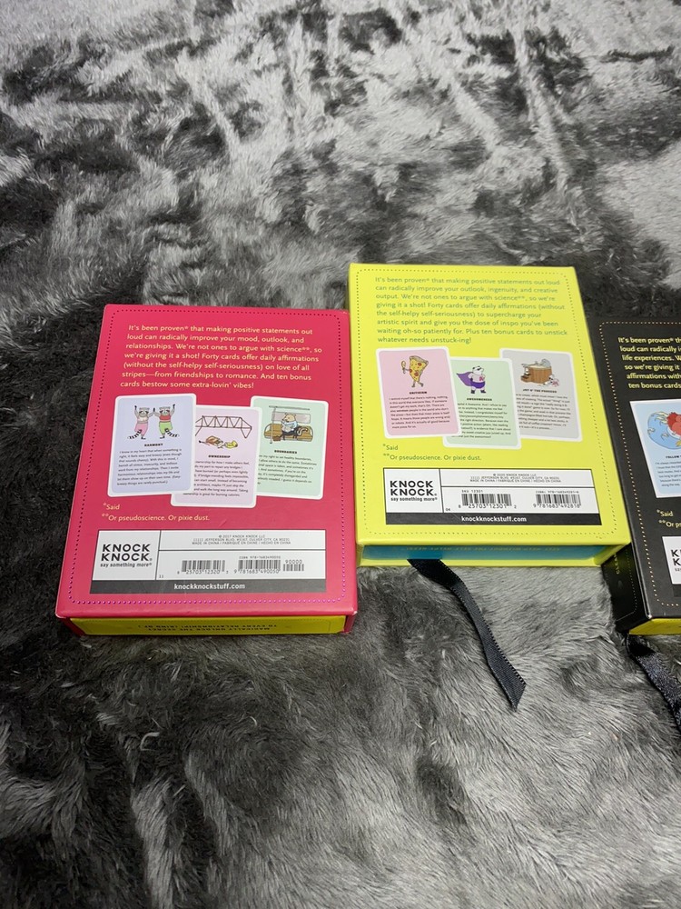 Affirmators! 3 Pack Bundle Set (Love & Relationships, Creativity….)