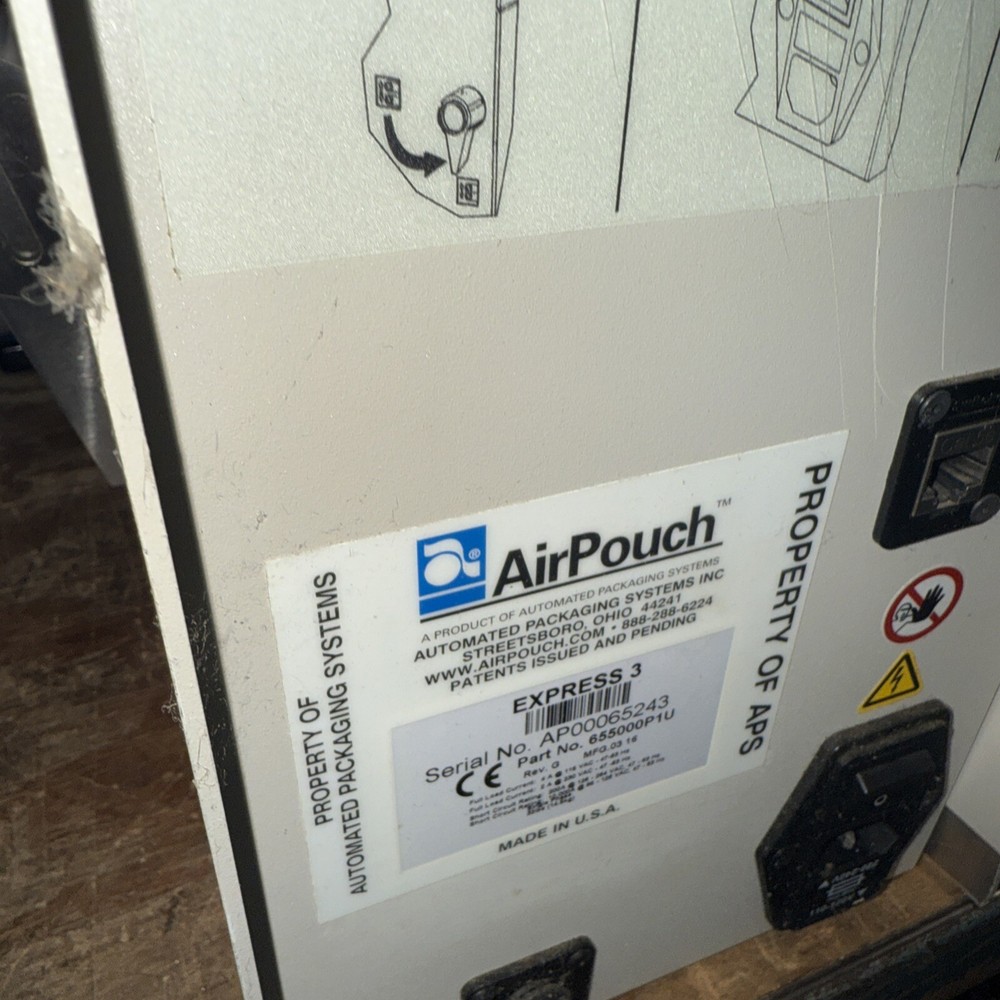 Autobag Airpouch Express 3 Air Pillow Pouch Packaging Machine