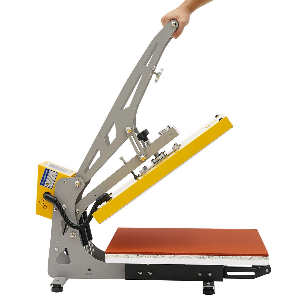 Heavy Duty Clamshell Semi-Auto Heat Press Machine with Slide Out Function