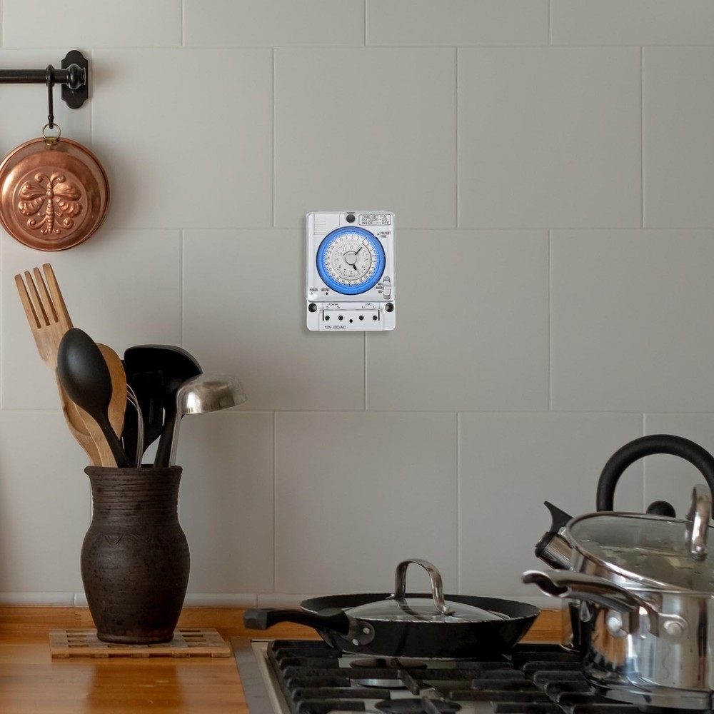 TEHAUX Precise Mechanical Timer, Adjustable Mechanical Time Control Switch, 1...