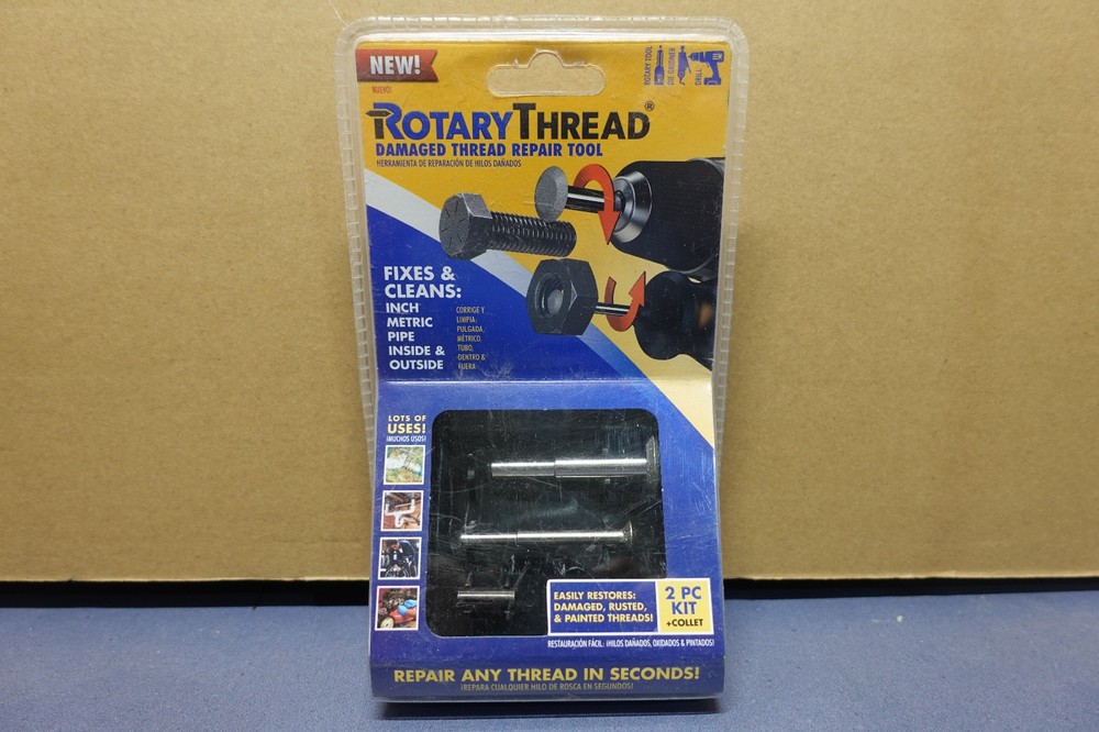 Rotary Thread - Repair Damaged Thread Tool 2 PC Kit NEW