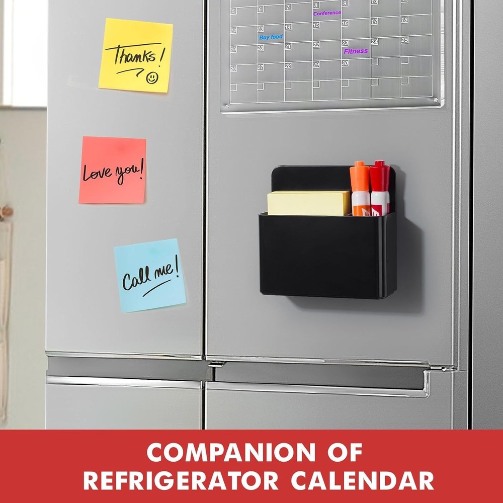 Durable Magnetic Marker Holders - Adjustable & Stylish Classroom Storage Duo