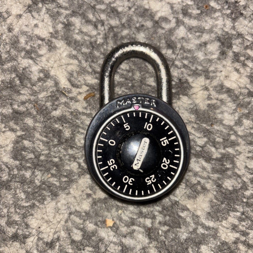 Master Combination Pad Lock 1500 - Vintage Pad Lock With Combination