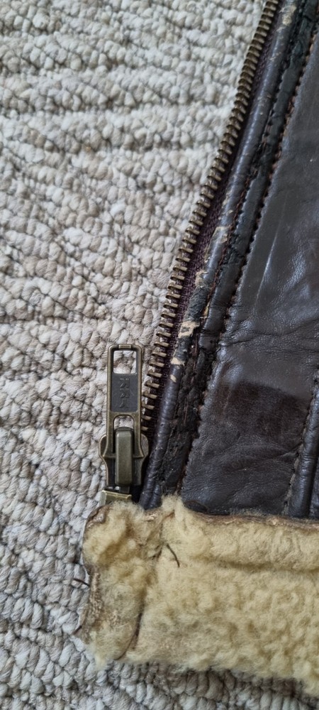 WW2 Original Flying Jacket Shearling Sheepskin Leather