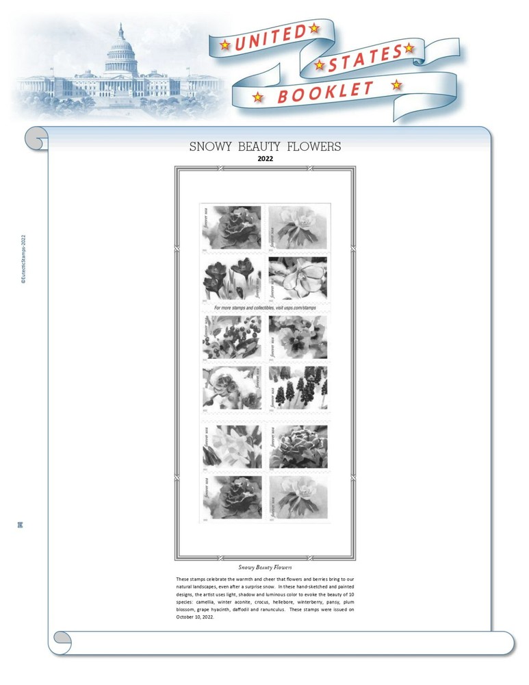 2022 U.S. Regular Issue Singles COMPLETE Supplement (White Ace Alternative)