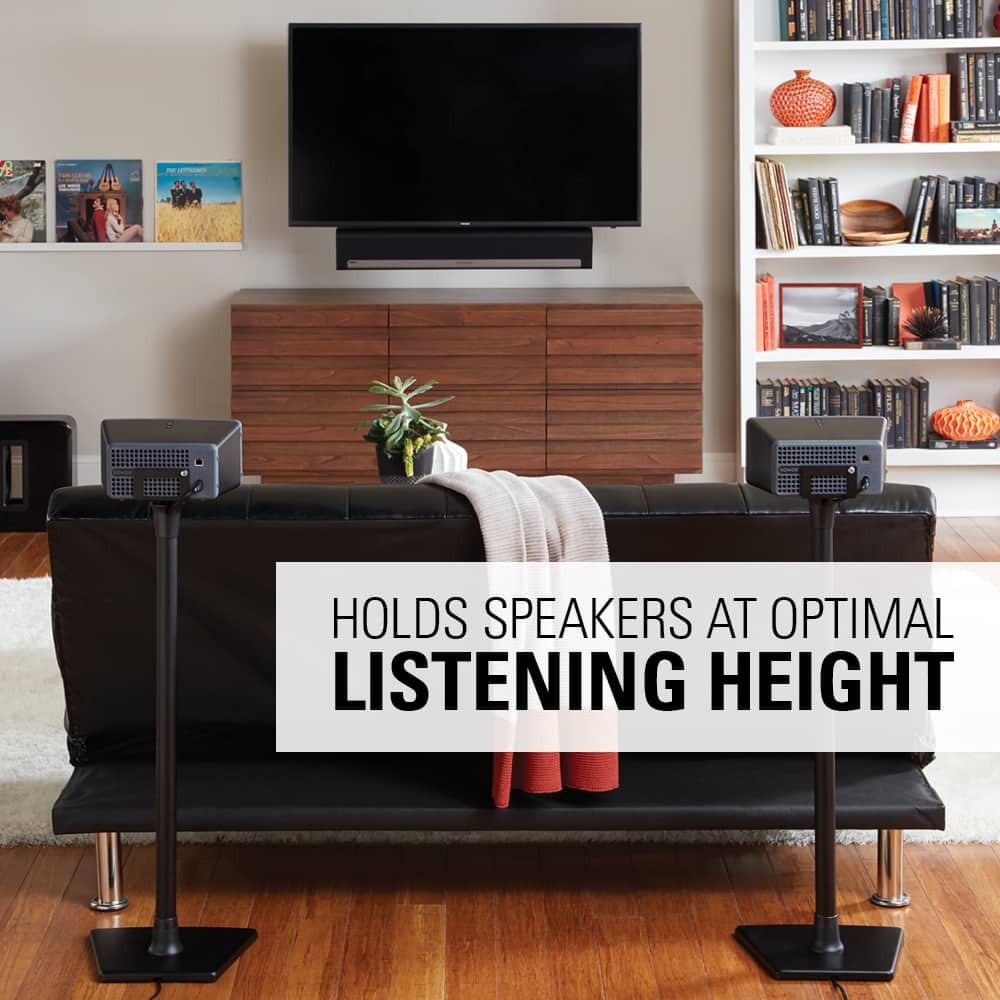 Sanus - Speaker Stand - Black
