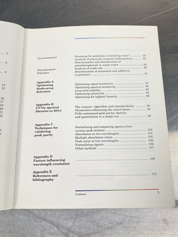 Hewlett Packard HP Applications Of Diode-array Detection In HPLC - Manual