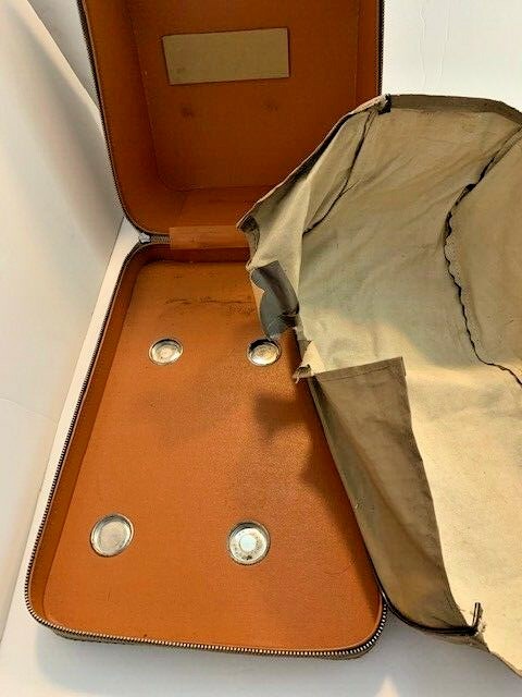 Vintage Victor Imperial 10 Key Push Button Adding Machine+Case/As-Is/Untested