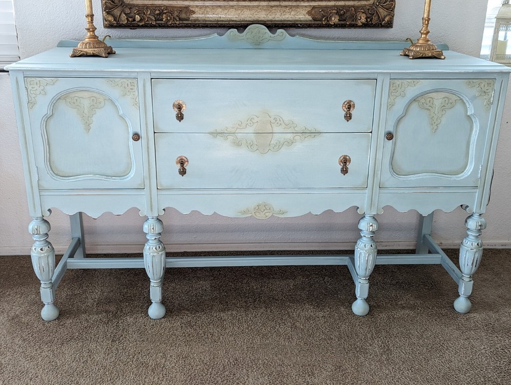 Vintage Buffet Sideboard Server Credenza Cabinet