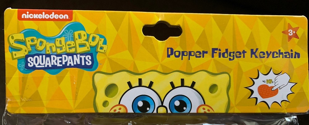 Nickelodeon SpongeBob SquarePants Popper Fidget Keychain