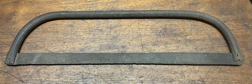 Vintage Metal Bow Saw Rustic Primitive Antique Decor