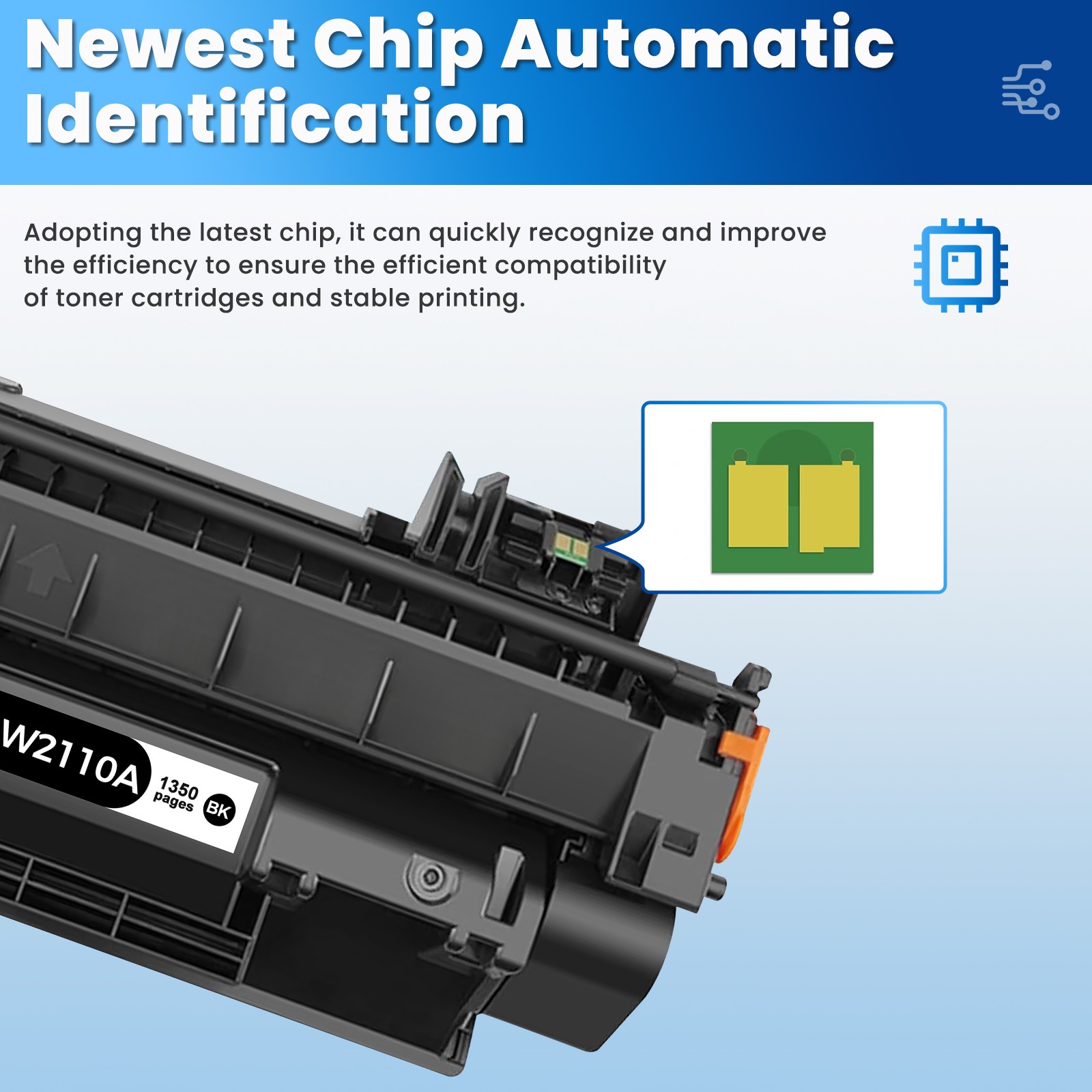 4PK W2110A 206A Toner Fit For HP Color LaserJet Pro M255dw M255nw MFP M283fdn