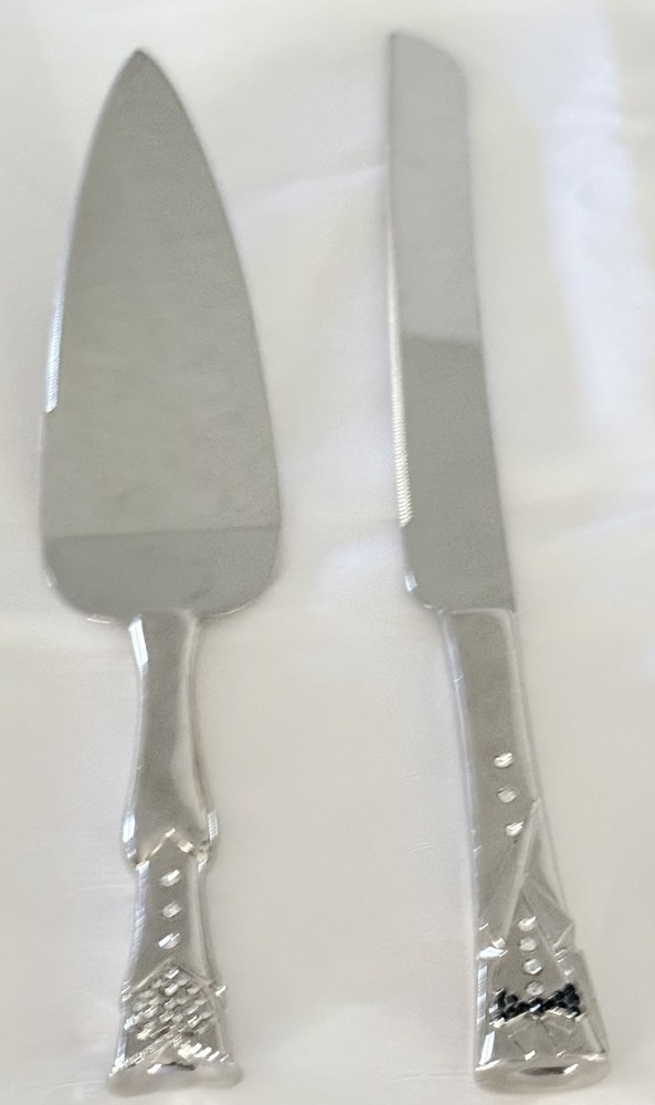 Cute Cake And Knife Server Set