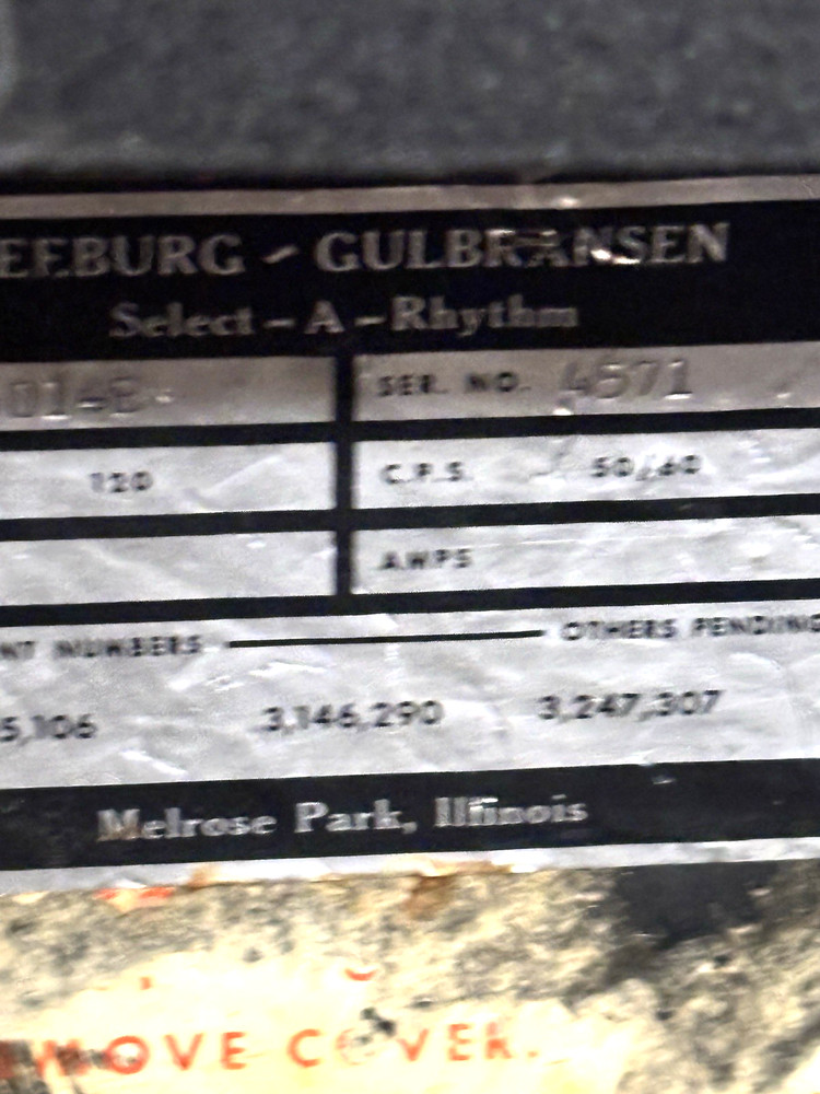 SEEBURG SELECT A RHYTHM VINTAGE DRUM MACHINE
