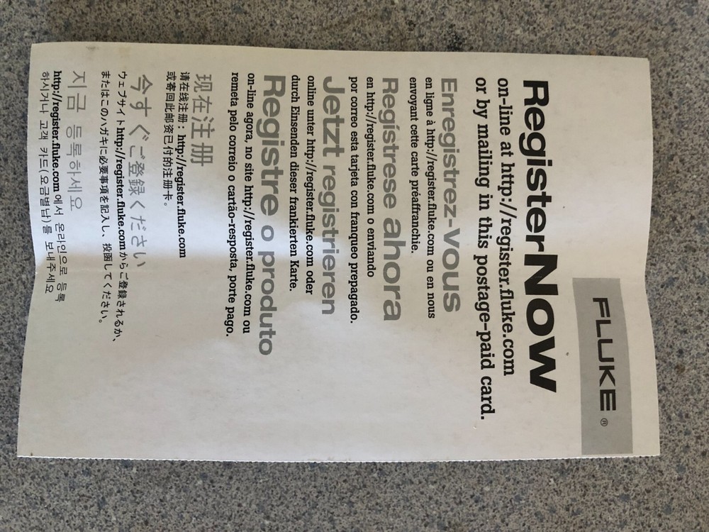 FLUKE 1507 INSULATION TESTER