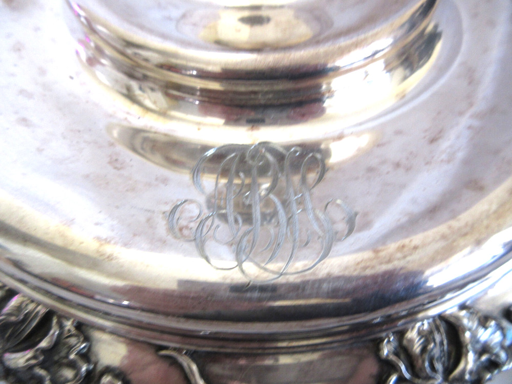 Wilcox Silverplate Co Quadruple Beautiful Floral Covered Serving Dish Insert EUC