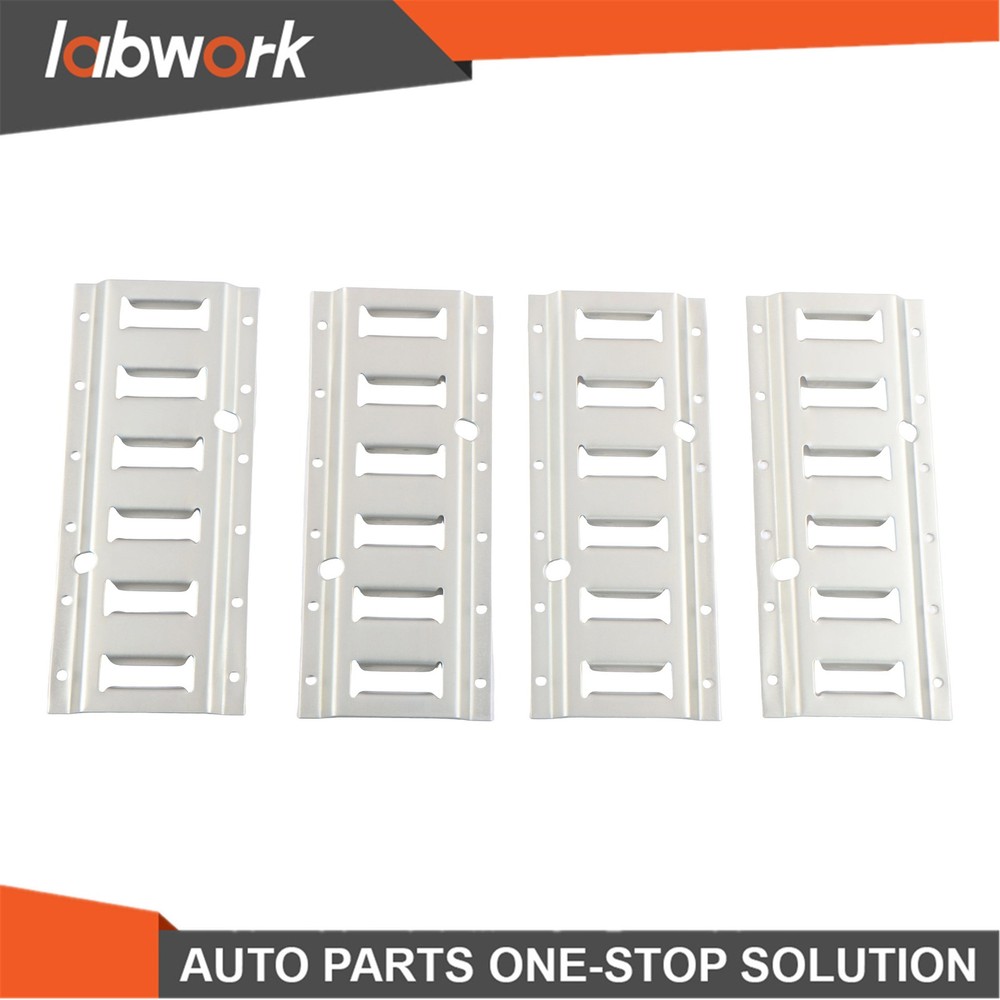 Labwork E Track Tie Down Rail Kit 4×1' E Track Rails for Garages Vans Trailers