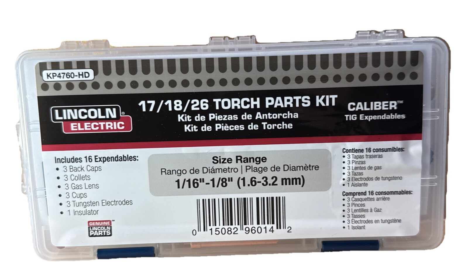 Lincoln Electric KP4760-HD 17/18/26 HEAVY DUTY TORCH PARTS KIT